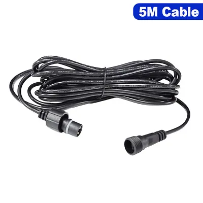 5M Extension Cable Line For LED Garden Spike Lights Outdoor Spotlight Waterproof • £7.41