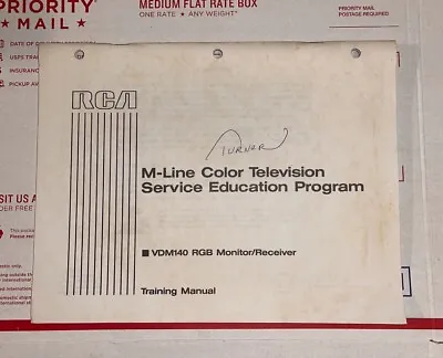$14 • Buy RCA M-line Color TV Service Education Program VDM140 RGB Monitor/Receiver Train