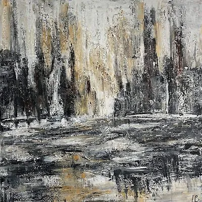 50x50  Abstract City Paintings On Canvas Extra Large Original Modern Art| VENICE • $1108.80