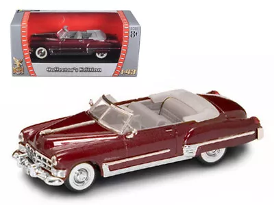 1949 Cadillac Coupe DeVille Convertible Burgundy Metallic Diecast Car 1/43 Scale • $23.99