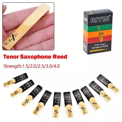 Highly Responsive Tenor Saxophone Reeds 10 Pack 1 5 2 0 2 5 3 0 3 5 4 0 • $24.89