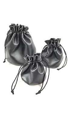 Faux Leather Drawstring Pouch Coin Bag Medicine Tobacco Pouch Medieval Cosplay  • $8.95