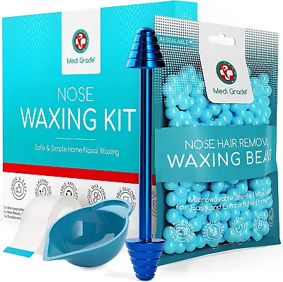 Nose Waxing Kit For Men And Women With Reusable Nose Wax Sticks And Microwavable • £13.41