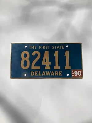 Collectors Item!!!  1990 Delaware License Plate #82411 Add It To Your Collection • $9.99