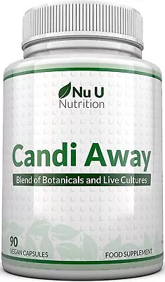 Natural Candida Cleanse & Yeast Support - 90 Vegan Capsules 3 Month Supply • £19.97