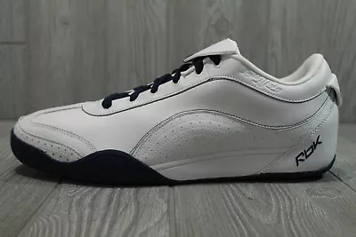 New Rare Vintage Reebok Daddy Yankee Soccer White Leather Shoes Mens 10.5 13 • $202.49