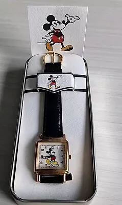 New In Box Vintage Mickey Disney Watch Japan Movt 1992 Retro Watxh CiB • $89.99