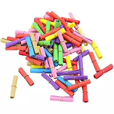 100pcs Assorted Color Scrolls Paper Write-On-It Valentine Message In A Bottle... • $16.19