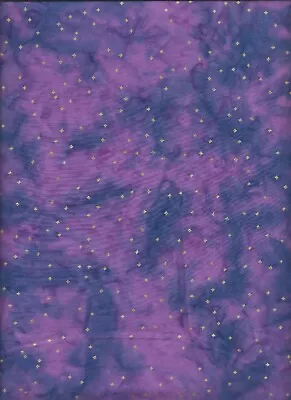  Dusk To Dawn  Batik Milky Way Purple Met Maywood Studio Quilt Fabric BTY • $15.50