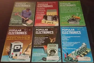 $31.99 • Buy Lot Of 12 Popular Electronics Magazines 1967  Vacuum Tubes Radio Transistors