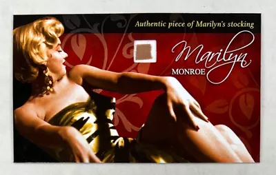 MARILYN MONROE SHAW FAMILY UPDATE Breygent 2008 MEMORABILIA BIG CARD STOCKINGS • $91.85