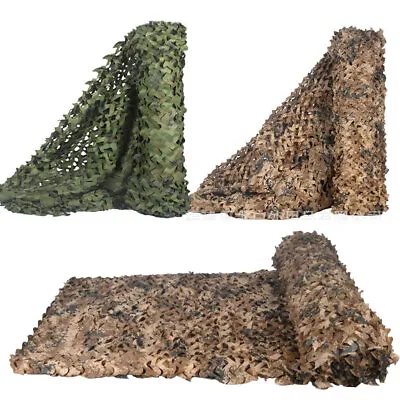 Military Net Hunting Camouflage Net Garden Gazebo Net Awning Jungle Desert Color • £25.82