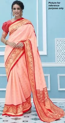 Indian Soft Silk Saree #SGL 821 (Pastel Pink) / Sari / Salwar / Bollywood Dress • $157