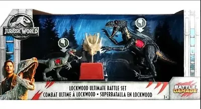 Jurassic World Blue & Indoraptor In Lockwood Ultimate Battle Set Battle Damage • $164.99