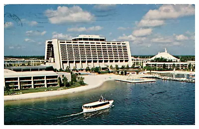 Vintage Postcard Walt Disneyworld Tomorrow Vacation Day Hotel Bay Lake C80-84 • $12.99