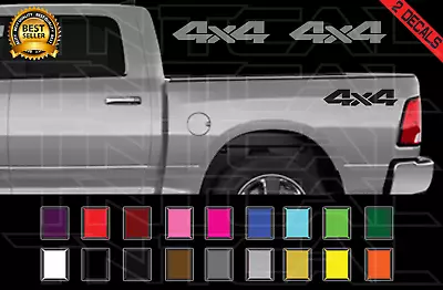 $12.59 • Buy 4x4 Decal Set Fits: DODGE RAM 1500 2500 Dakota Truck Vinyl Stickers