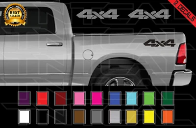 $12.59 • Buy 4x4 Decal Set Fits: DODGE RAM 1500 2500 Dakota Truck Vinyl Stickers
