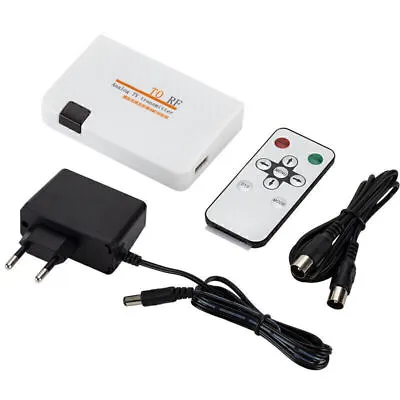 HDMI-compatible To RF Coaxial Converter TV Transmitter Modulator &Remote Control • $17.66