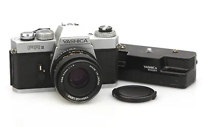 Yashica FR II 35mm SLR Camera With Yashica 50mm F/1.9 Lens & Winder • £49.99