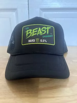 Monster Energy Trucker Hat Cap Snap Back One Size Black The Beast Unleashed • $19.99