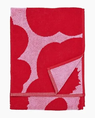 Marimekko Towel Unikko Towel Pink Red - Unikko Hand Towel Red/Pink • $32