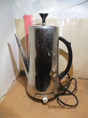 Vintage 60s Sunbeam CoffeeMaster Chrome Automatic Percolator Model VAP-AT • $25