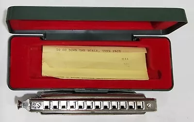 Vintage M. Hohner 270 Super Chromonica Key Of C Chromatic Harmonica Germany Case • $56.46