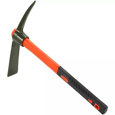 15 Inch Pick Mattock Hoe Forged Adze Pick With Fiberglass Handle Weeding Mattock • $18.09