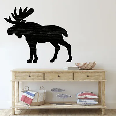 Moose Standing Cut Out Wood Plaque Signwood CraftsCraft Supply Home Decor • $19.99