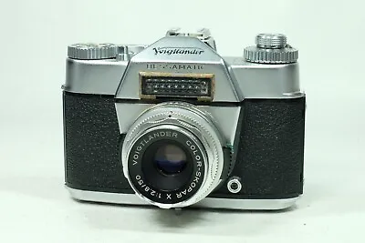 Voigtlander Bessamatic 35mm Film Slr Camera   Color-skopar 50mm F/2.8 Lens • $125