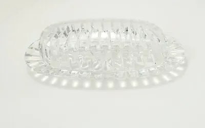 Mikasa Park Lane Crystal Glass Covered Butter Dish • $29.49