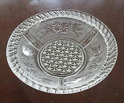 EAPG Canton SPARKLING; Stippled Primrose Cheese / Butter Dish Base 1880s Rare • $16.96