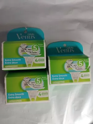 Gillette Venus Extra Smooth 12 Refill Cartridges - 10x More Lubricants • $28.99