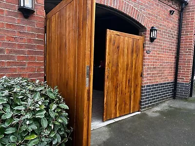 Wood Driveway Gate/delivery/installation/oak Gate/stained Gate/Quotes Available • £999