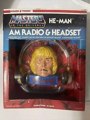 NEW Boxed Masters Of The Universe He-Man AM Radio Power Tronics Rare MOTU D57 • $250