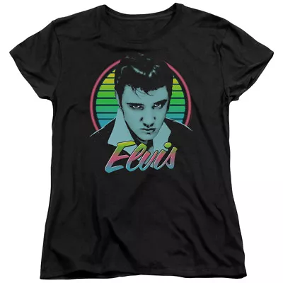 ELVIS PRESLEY NEON KING Licensed Women & Junior Tee Shirt SM-2XL • $28.99