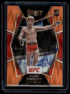 2022 UFC Select PADDY PIMBLETT RC Orange Flash Premier Level Prizm #167 • $6.99