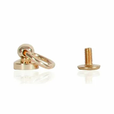 £3.79 • Buy O Ring Rivet With 9.5mm Ball Post Round Swivel Screw Back Nail Head Chicago Stud