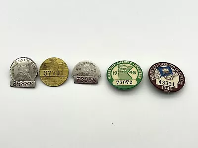 Vintage Minnesota Chauffer Pins 1940s. Lot Of 5 • $24