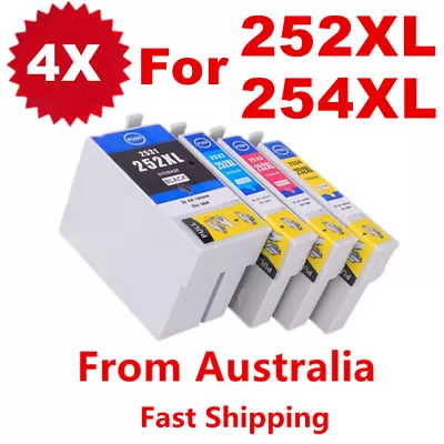 Non-OEM 252XL 252 XL Ink Cartridges For Epson Workforce WF 3620 7620 7110 3640 • $11.20