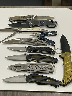 Lot Of 10 Assorted Folding Pocket Knives/Multi Tools EDC Nice! • $71.24