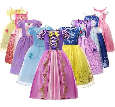 New Kids Girls Princess Dress Up Fancy Costume Cosplay Outfit Christmas Gift • £12.89
