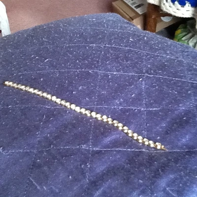 £2.50 • Buy Stunning Vintage Gold Metal & Clear Stone Tennis Bracelet