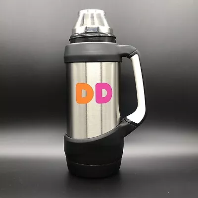 $21 • Buy Dunkin Donuts Stainless Steel 32oz Hot Cold Travel Mug / Thermos