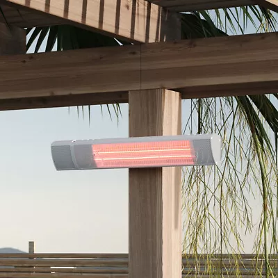£55.95 • Buy Outdoor Wall Electric Heating 2kw Terrace Halogen Patio Heater W/ Remote Warmer