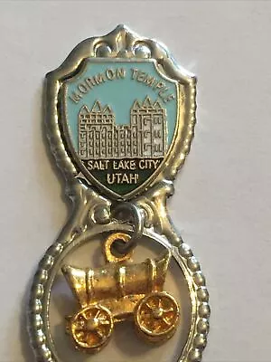 Vintage Souvenir Spoon US Collectible Mormon Temple Salt Lake City Utah • $3.99