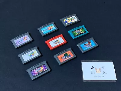Lot 9 Nintendo Game Boy Advance Rockman Megaman GBA Japan JP Game Tested Cleaned • $70