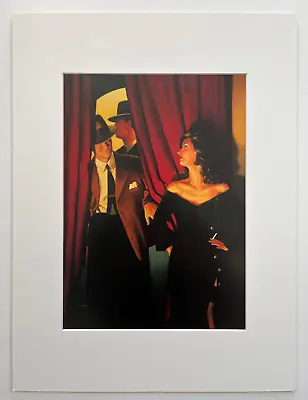 Jack Vettriano MOUNTED Print -  The Purple Cat  16  X 12  *Rare* • £17.50