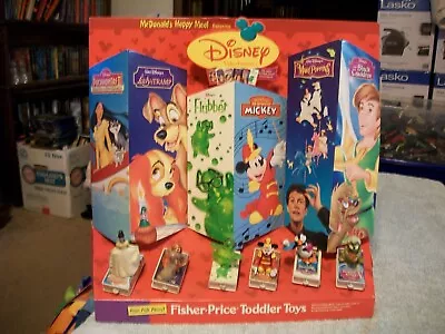 Vintage 1998 McDonald's Happy Meal Toy Disney Video Favorites Display Complete! • $69.95