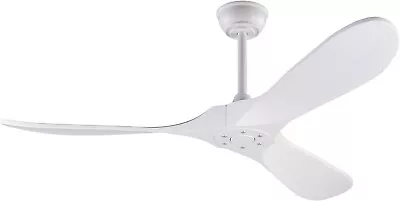 52 Inch Ceiling Fan Without Lights Solid Wood Ceiling Fan With Remote ControlR • $179.99